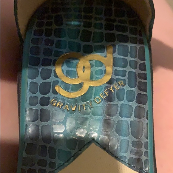 Snake Skin Patterned Low Wedges - Picture 3 of 3